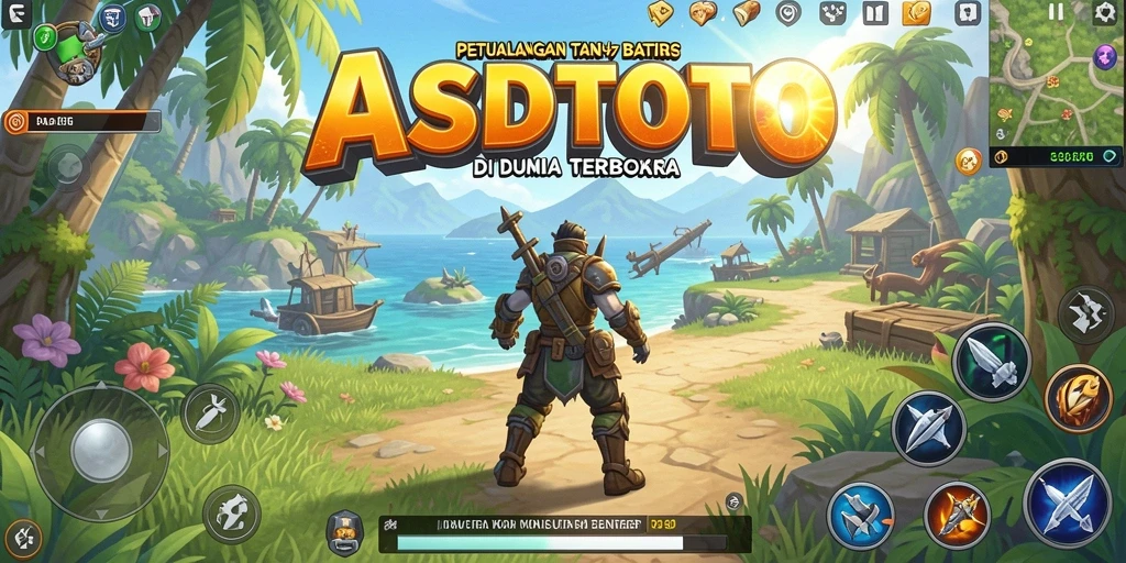 Screenshot gameplay ASDTOTO menunjukkan dunia luas yang bisa dijelajahi.