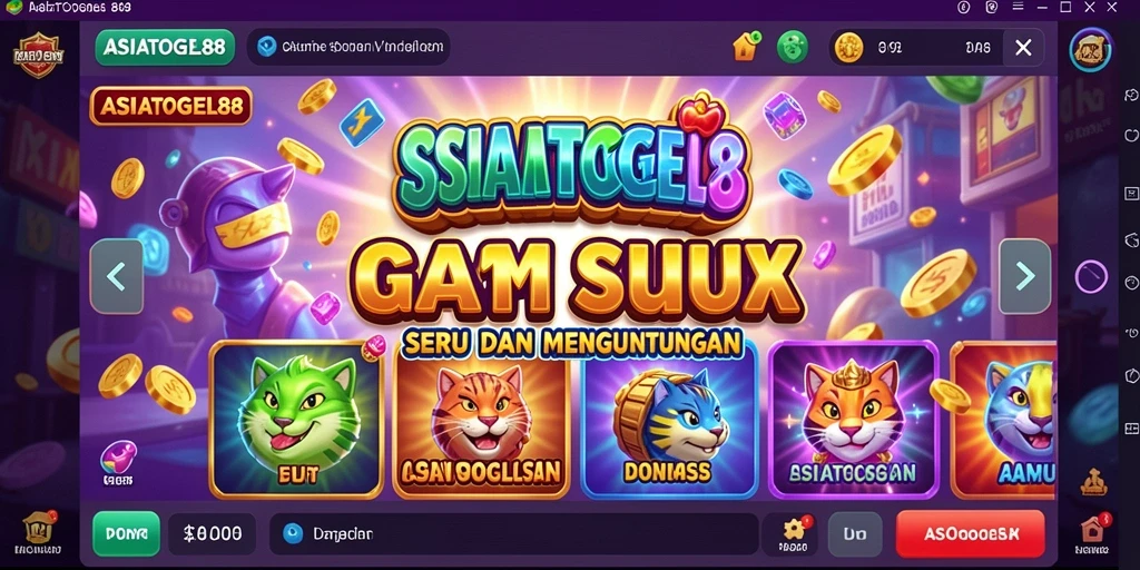 Tampilan gameplay yang menarik di ASIATOGEL88 dengan animasi slot yang memukau.