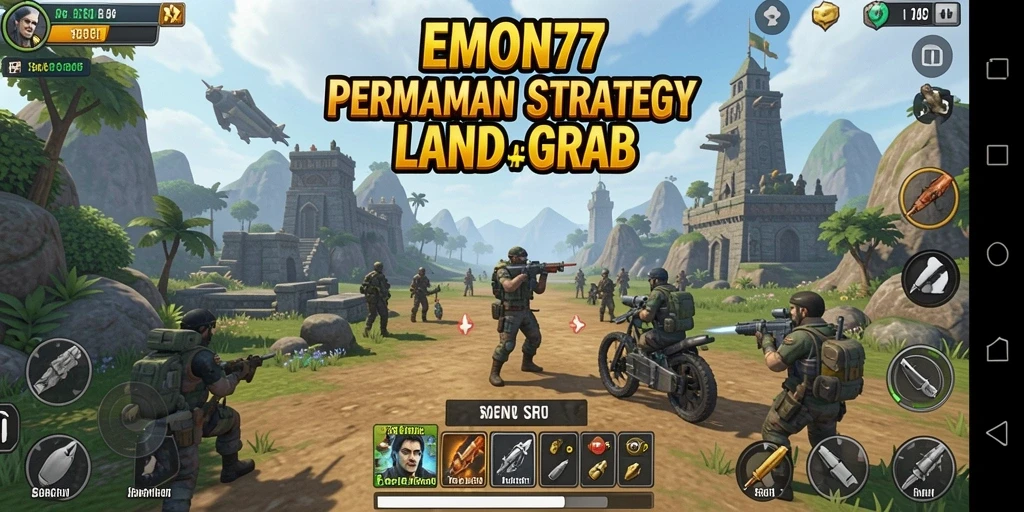 Tampilan mendebarkan dari gameplay strategis EMON77 yang seru.