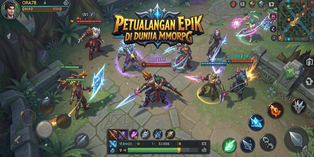 Tampilan gameplay seru dalam dunia MMORPG ORA78.