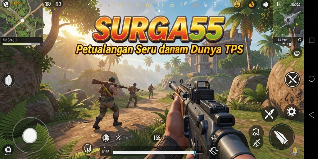 Tampilan gameplay SURGA55 dengan aksi seru di setiap level.