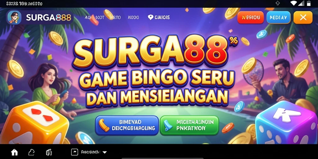 Tampilan gameplay SURGA88 dengan elemen Bingo yang menarik.