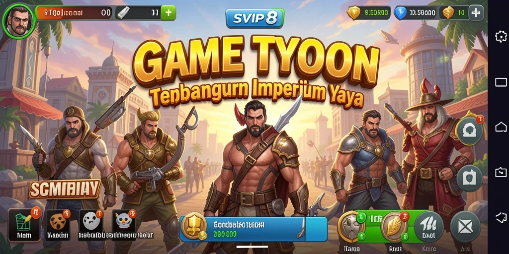 Tampilan gameplay <strong>SVIP8</strong> yang seru dan beragam pilihan untuk membangun bisnis.