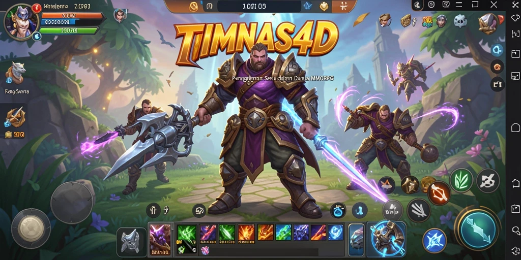 Screenshot TIMNAS4D menampilkan aksi seru dalam petualangan MMORPG.
